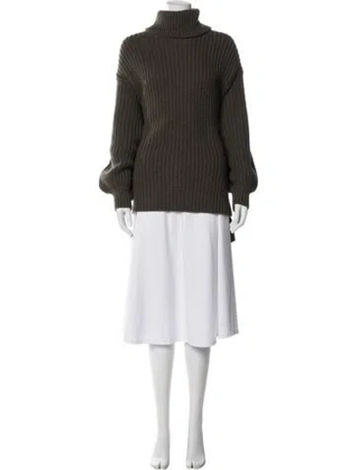 Pre-owned Les Coyotes De Paris Merino Wool Turtleneck Sweater In Black