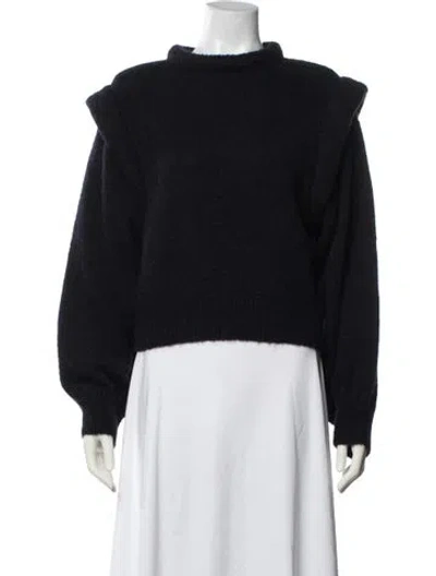 Pre-owned Les Coyotes De Paris Mock Neck Sweater In Blue