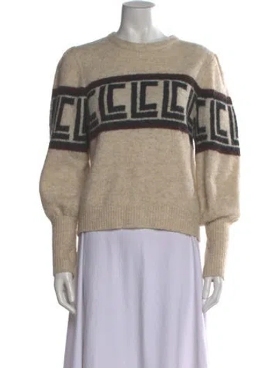 Pre-owned Les Coyotes De Paris Nylon Graphic Print Sweater In Neutral