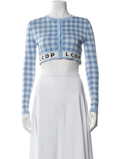 Pre-owned Les Coyotes De Paris Plaid Print Crew Neck Sweater In Multi