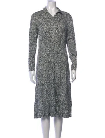 Pre-owned Les Coyotes De Paris Printed Midi Length Dress In Multicolor