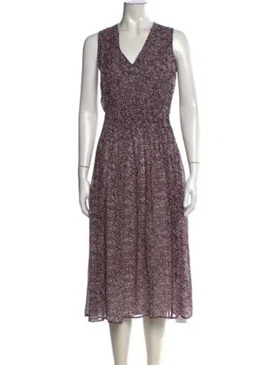 Pre-owned Les Coyotes De Paris Silk Long Dress W/ Tags In Purple