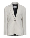 Les Coyotes De Paris Woman Blazer Beige Size L Linen, Viscose, Elastane In Sand