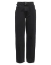 Les Coyotes De Paris Woman Jeans Black Size 29 Cotton, Recycled Cotton