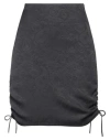 Les Coyotes De Paris Woman Mini Skirt Black Size L Rayon, Acetate In Black