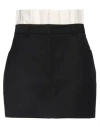 Les Coyotes De Paris Woman Mini Skirt Black Size M Polyester, Virgin Wool In Black