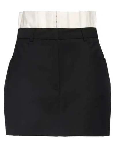 Les Coyotes De Paris Woman Mini Skirt Black Size M Polyester, Virgin Wool