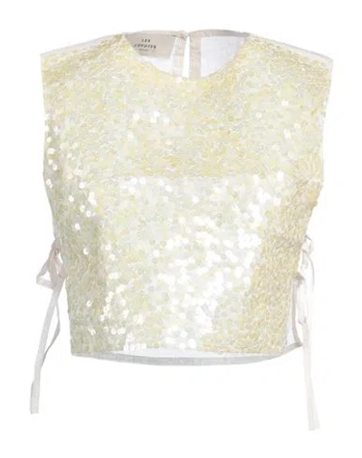 Les Coyotes De Paris Woman Top Off White Size S Cotton