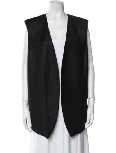 Pre-owned Les Coyotes De Paris Wool Vest In Black