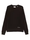 Les Deux Alvin Waffle-knit Jumper In Brown