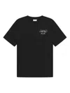 Les Deux Orchid Logo-print Cotton T-shirt In Black