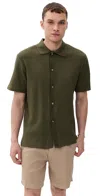 Les Deux Axel Shirt Olive Night In Green