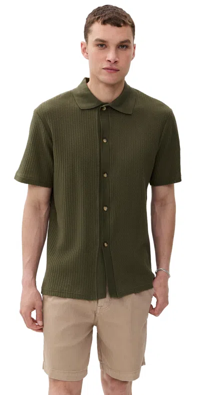 Les Deux Axel Shirt Olive Night In Green