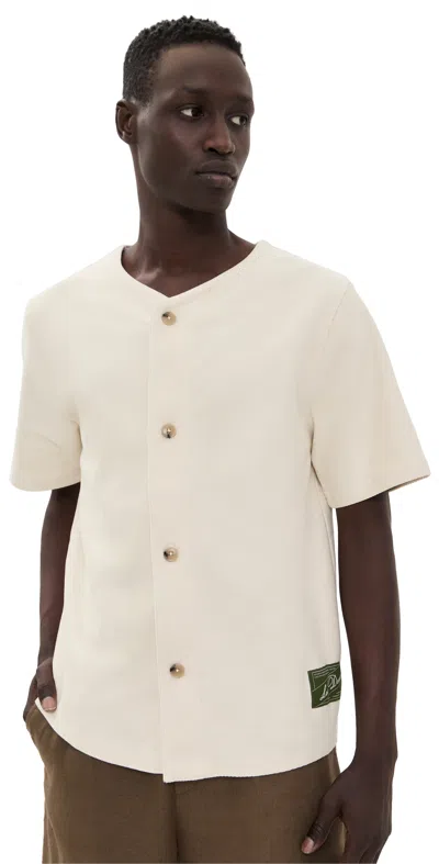 Les Deux Barry Baseball Jersey Shirt Ivory