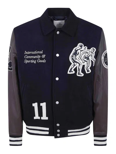 LES DEUX BASKET VARSITY WOOL JACKET