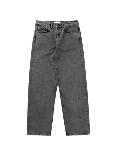 Les Deux Belt-loop Straight Jeans In Gray