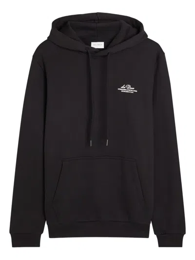 Les Deux Ben Globe Hoodie In Black
