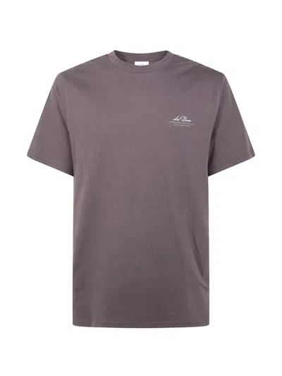 Les Deux Ben Globe T-shirt In Brown