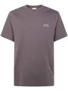 Les Deux Ben Globe T-shirt In Gray