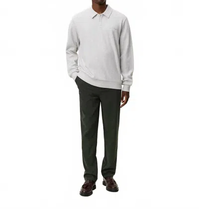 Les Deux Ben Pique Polo In Grey In Gray