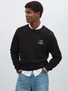 Les Deux Les Black Print Les Cotton Café Sweatshirt
