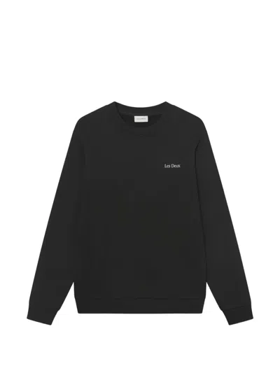 Les Deux Brady Flower Market Sweatshirt In Black