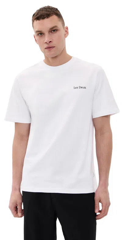 Les Deux Brady Flower Market T Shirt White