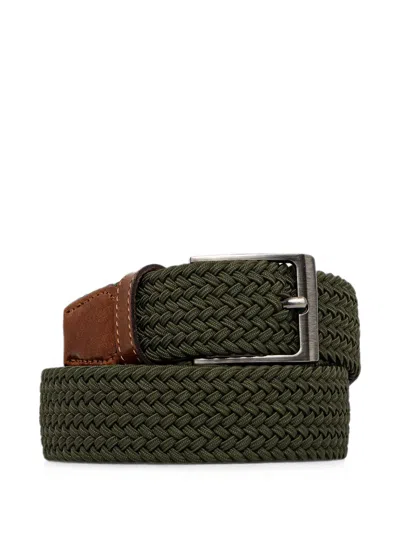 Les Deux Braided Belt In Green