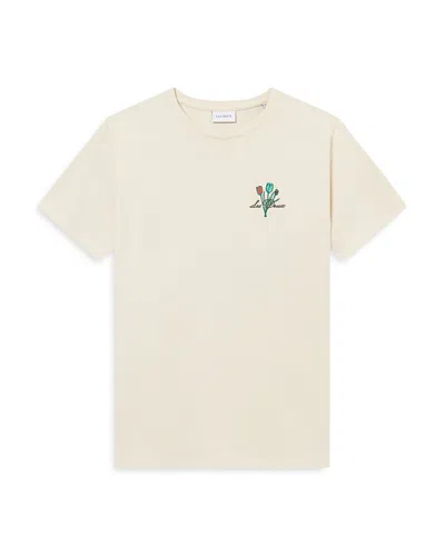Les Deux Bruno Short Sleeve Graphic Tee In Ivory