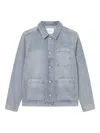 Les Deux Button-fastening Shirt Jacket In Blue