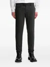 Les Deux Button-fastening Tailored Trousers In Black