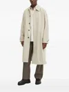 Les Deux Button-fastening Trench Coat In Neutral