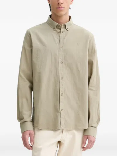 Les Deux Buttoned Long-sleeve Shirt In Neutral