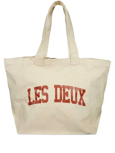 Les Deux Canvas Tote Bag In Neutrals