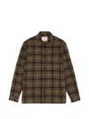 Les Deux Caribou Check-pattern Button-up Jacket In Multi
