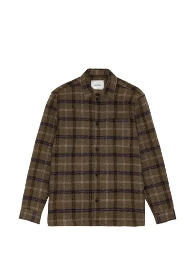 Les Deux Caribou Check-pattern Button-up Jacket In Multi