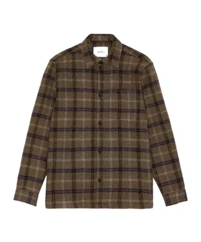 Les Deux Caribou Check-pattern Button-up Jacket In Multi