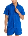 Les Deux Charlie Cotton Regular Fit Button Down Shirt In Blue