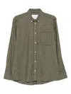 Les Deux Check Flannel Shirt In Green