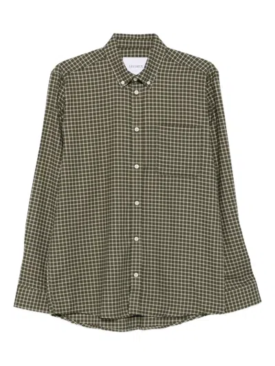 Les Deux Check Flannel Shirt In Green