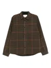 Les Deux Check-print Pocket Shirt In Brown