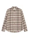 Les Deux Checked Button-fastening Shirt In Brown