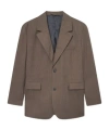 Les Deux Checked Wool Blazer In Brown