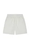 Les Deux Checkered-pattern Drawstring Shorts In Gray