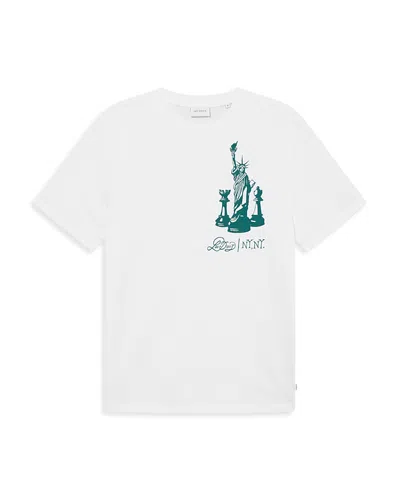 Les Deux Checkmate Tee In White