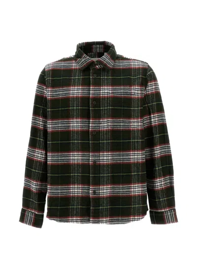 Les Deux Check-pattern Cotton Shirt In Black