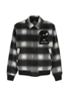 Les Deux Check-pattern Logo-patch Jacket In Multi