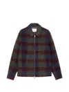 Les Deux Check-pattern Zip-up Jacket In Multi