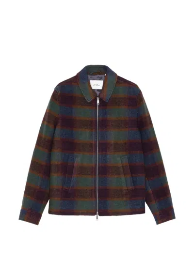 Les Deux Check-pattern Zip-up Jacket In Multi