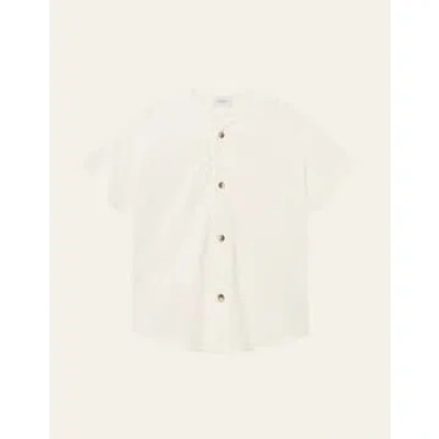 Les Deux Chemise Barry Baseball Ivory In Neturals
